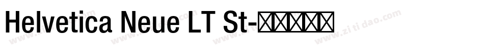 Helvetica Neue LT St字体转换